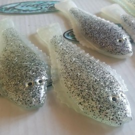 Kustom Kraft   Kustom Kraft BADDAB Soft Plastic 7" Sanddab S & P Pearl Lingcod Lure Bait 5 Pk