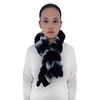 Lina & Lily Elastic Ruffle Faux Fur Women's Winter Pull-through