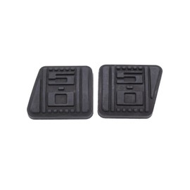 1 Set SHLPDFM Black 5.0 Embossed Rubber Clutch & Brake Pedal Pads Fits for 1979-1993 Mustang 5 Speed Manual