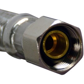 Flexible Braided Stainless Steel Water Supply Line 3/8" Comp x 3/8" Comp for Refrigerator, Dishwasher, Coffee Machine, water line – Durable & Leak-Resistant (60 inch (3/8" x 3/8"))