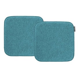 MAGMA Avaro Chair Cushion / Seat Cushion for Indoor and Outdoor Use, Oeko-Tex Seal, Washable up to 30°C, Pack of 1, 35 x 35 cm, Petrol