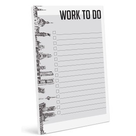 Inkdotpot Daily Planner List Pad Notepads Memo Pad, Undated To-Do List Tear Off pad - 4.5 x 7.5 Inches (50 Sheets) Organizer- Scheduler- Organize Tasks- Lists
