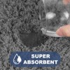 AOOWU Absorbent Toilet Mat, 40x50 cm U-shape Non Slip Dry