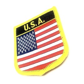 USA United States of America American Stars & Stripes Flag Iron On Embroidered Fabric Sew On Patch Pack of 3
