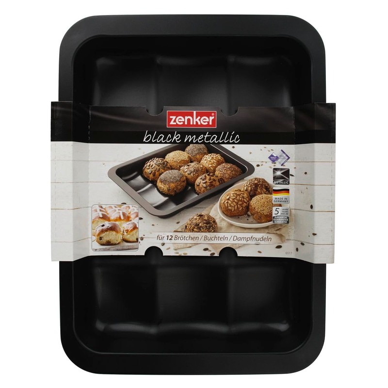 Zenker Bun Pan Black Metallic, High Quality Steam Noodle Mould