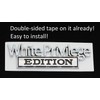 2 Pack Metal White Privilege Edition Emblem Car 3D Fender