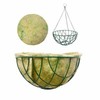 Jute Hanging Basket Liner - Green (12-Inch x 4) Sold
