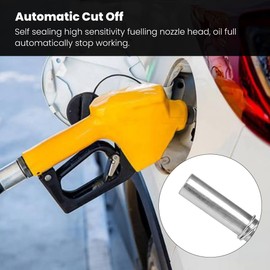 LOCADENCE Automatic Fuel Nozzle, 120L/Min Flow Rate Auto Shut Off Aluminumoy Gas Pump Handle Fuel Nozzle, Diesel Petrol Fuel Nozzle for Factories, Gas Station, Household, Gasoline Oil