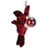 Cute Key Chain Fluffy Rabbit Simulation Flower Keyring Pendant Decor
