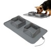 Silicone Double Bowl Dog Mat Foldable Anti Slip Pet Food