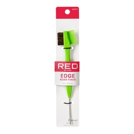 Red by Kiss Professional Edge Brush with Comb and Pintail, 100% Boar Bristles