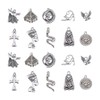 DanLingJewelry 100Pcs 10 Styles Egyptian Theme Antique Sliver Charms Pharaoh
