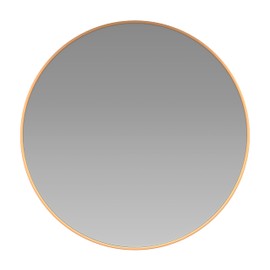 Flash Furniture Large Round Wall Mirror - Gold Circle Accent Mirror - 36" Vanity Mirror - for Bathroom, Vanity, Entryway, Dining Room, & Living Room