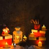 Esup Rechargeable Tea Lights Candles 12pcs Flameless Flickering Candles with