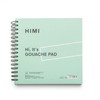 HIMI Gouache Pad 8.5X8.5''(98lb/160g) 50 Sheets Mix Paper Pad, Side
