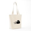 CafePress Curling Stone Tote Bag Reusable Natural Beige Canvas Shopping