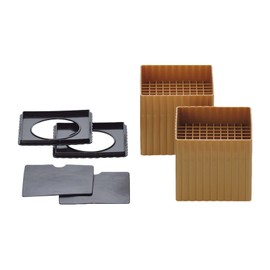 High Heel Plus S (Square) 2 Pack Caramel Brown