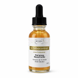 Serum Facial para Piel Grasa 30 ml | Control de Brillo y Apariencia Equilibrada | Con Extracto de Té Verde y Ácido Glicólico | Uso Profesional y en Casa