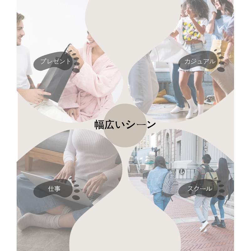 [banerise] 靴下 メンズ クルーソックス 5足セット 【ロングステープル綿95%・フラットなつま先】 消臭 ビジネス/スクール/カジュアル オールシーズン 男女兼用