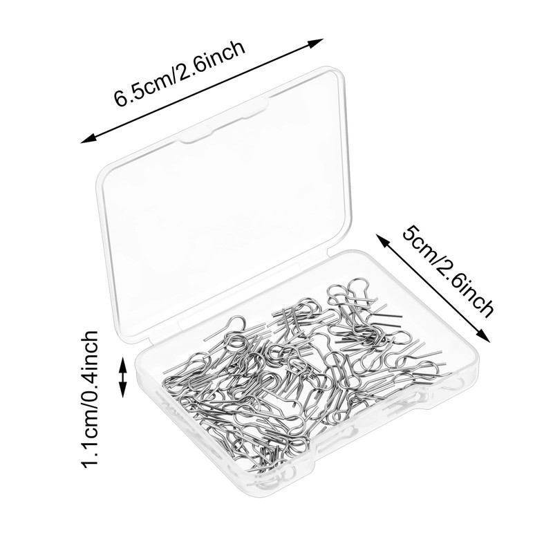 Gjinxi 150 Pcs High Temperature Nichrome Wire, R Shaped Hanging