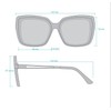 TAHARI Women's TH894 Metal Temple UV400 Protective Cat Eye Square