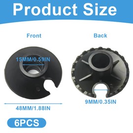 EIHI Pack of 6 Hiking Accessories, Touring Plates/Snow Plates, Mud Bucket, Rubber Buffers, Tour Plates/Snow Plates with Thread for Hiking, Hiking Poles, Accessories, Prevent, a