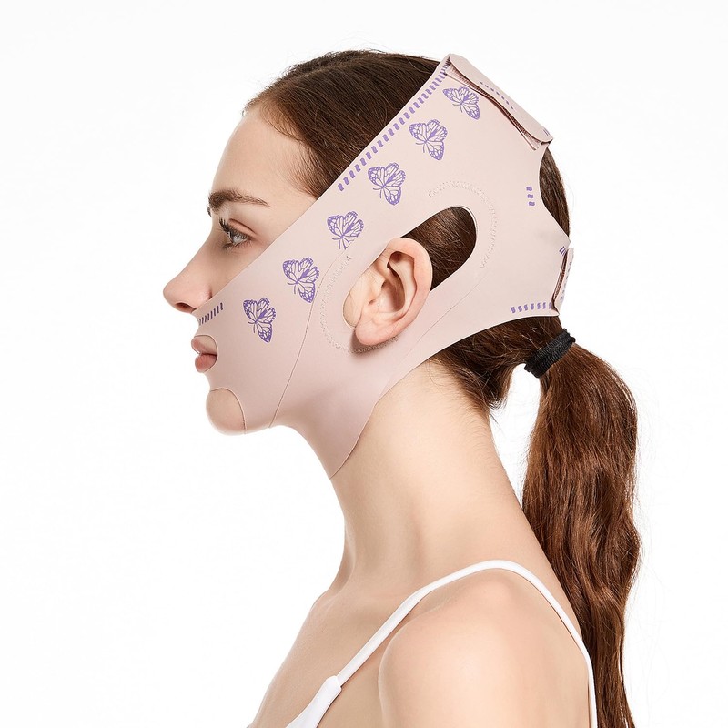 Double Chin Reducer, Upgraded V Line Lifting Mask with Two