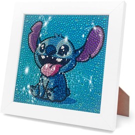 5D Diamond Painting Kit for beginner with Wooden Frame Easy Small Anime Diamond Painting Full Drill Diamond Art Gem Painting for Beginners,Art Crafts Kits Best Gift