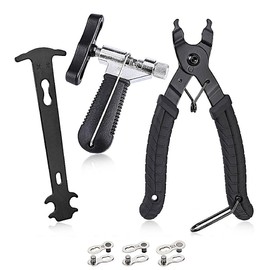 Bike Chain Tool 3 Pieces, Bicycle Chain Breaker Tool, Chain Pliers, Reusable Missing Connector, Chain Removal Tool
