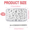 100 PCS Nail Sponges for Ombré,Nail Art Tools Sponge Brush,A
