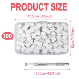 100 PCS Nail Sponges for Ombré,Nail Art Tools Sponge Brush,A set of nail tools with metal clips for Gradient Nail Designs Diy Nails Salon Accessories