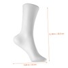 2pcs White Mannequin Foot Display Ankle Bracelet Shoe Sock Model