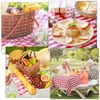 4 Pack Red Table Cloth, Plastic Birthday Table Cover Disposable