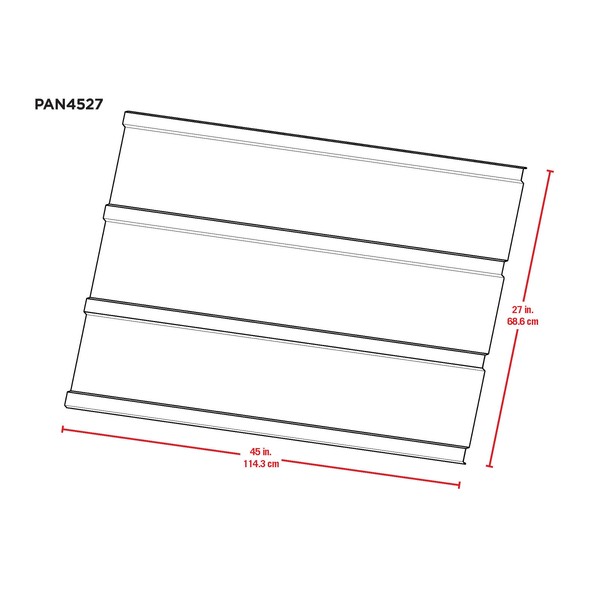 Arrow 2 x 4 ft Flute Grey Steel Roof Panels