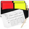 Toyvian Soccer Referee Card Sets: 2 Packs Red and Yellow