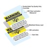 GPS Tracking Sticker Anti-Theft Car Vehicle Warning 6 Pack 2.5"x3.5"