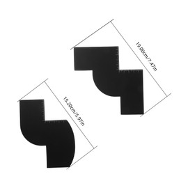 SAFIGLE Precision Hairline Shaping Tool Barber Line up Beard Trim Guide Styling Template Versatile Grooming Tool for Home