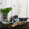 CVHOMEDECO. Wood Beads Garland with Tassels Farmhouse Rustic Wooden Prayer