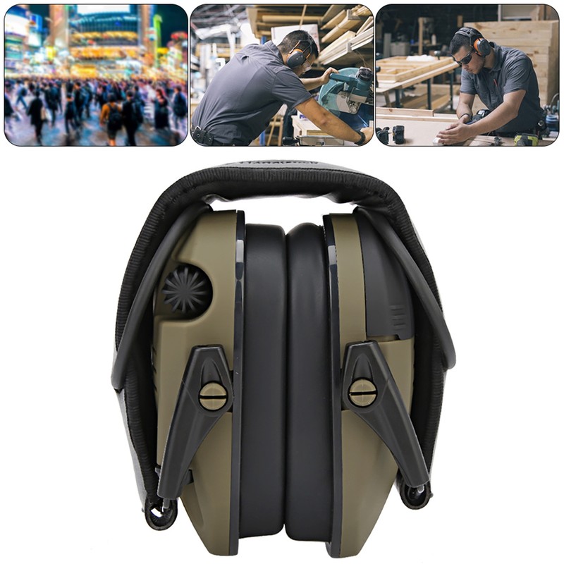 Foldable AntiNoise Earmuffs Soundproof Ear Defenders Protection for Working Hunting(Military