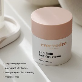 Evereden Ultra Light Baby Face Cream, 1.7 oz | Clean Baby Care | Non-toxic and Fragrance Free Moisturizer | Clean Ingredients