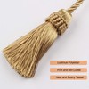 Fenghuangwu Curtain Tiebacks Handmade Decorative Curtain Holdbacks Rope with Tassel