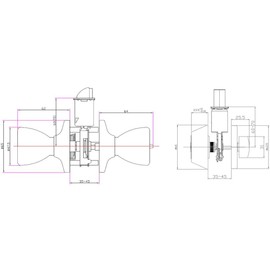 Design House 728329 Terrace 6-Way Universal Entry Door Knob and Single Cylinder Deadbolt Polished Brass