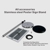 BAISALJI 2 Sets Heavy Duty Stainless Steel Poster Sign holder