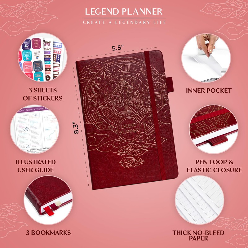 Legend Planner – Weekly & Monthly Life Planner to Hit