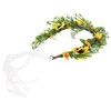 Baluue Bohemian Sunflower Hair Garland for Weddings Elegant Floral Wreath