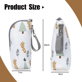 RTRTGS 1 Piece Baby Bottle Insulated Bag, Portable Baby Bottle Bag for Stroller Travel Baby Bottle Thermostat, multicoloured