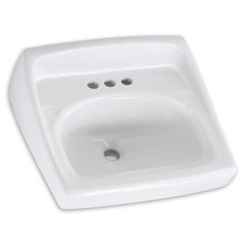 American Standard 0355012.020 0355.012.020 Wall-Mount Lavatory Sink, 1.25 in, White