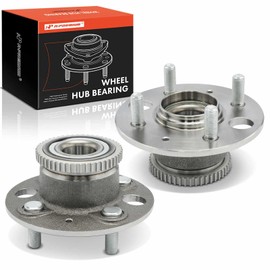 A-Premium 2 x Rear Wheel Bearing and Hub Assembly with ABS Ring & 5-Lug Compatible with Chrysler Sebring 1998-2006, Cirrus 1998-2000 & Dodge Stratus 1998-2006 & Plymouth Breeze