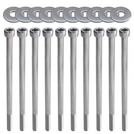 Qblahip New Intake Manifold Bolts Stainless Steel Kit for GEN III IV LSX (LS1 LS2 LS3 LS6 LS7) Chevy V8 Engines Intake Manifold Bolts 10pcs Engine LS Series