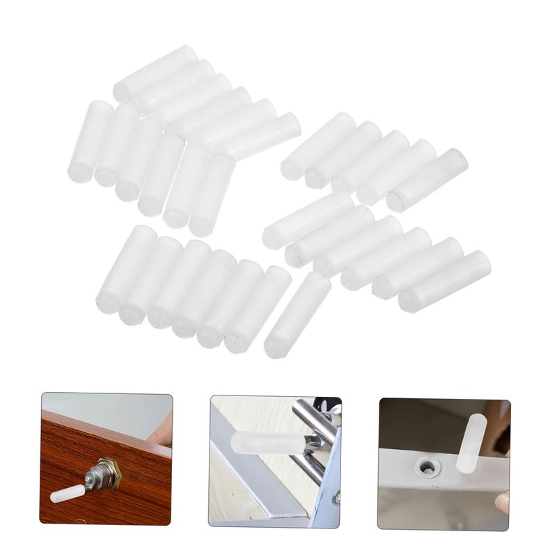 TEHAUX 30pcs Rod Sleeves for File Cabinets and Wardrobes Durable